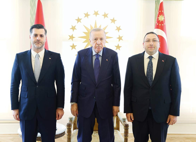 Erdoğan 4 başkanı kabul etti
