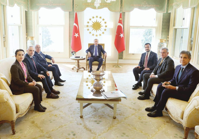Erdoğan 4 başkanı kabul etti