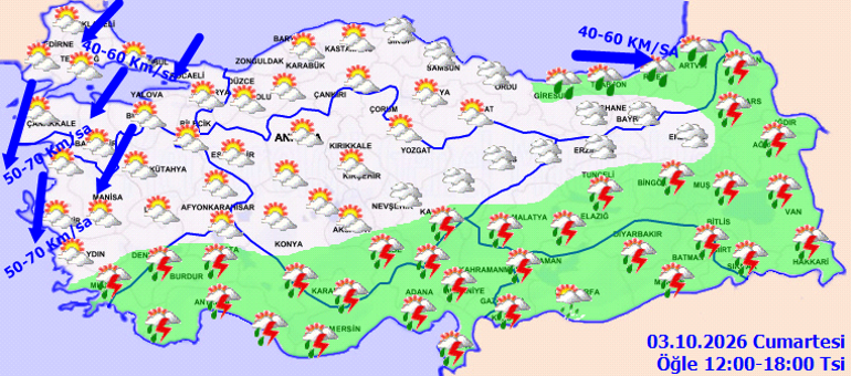 Hafta sonu plan yapanlar dikkat Meteorolojiden kuvvetli yağış ve fırtına uyarısı... 4 il için sarı kod