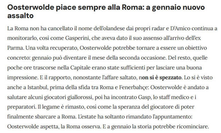 Fenerbahçe-Roma maçında görüştüler Ocakta teklif geliyor