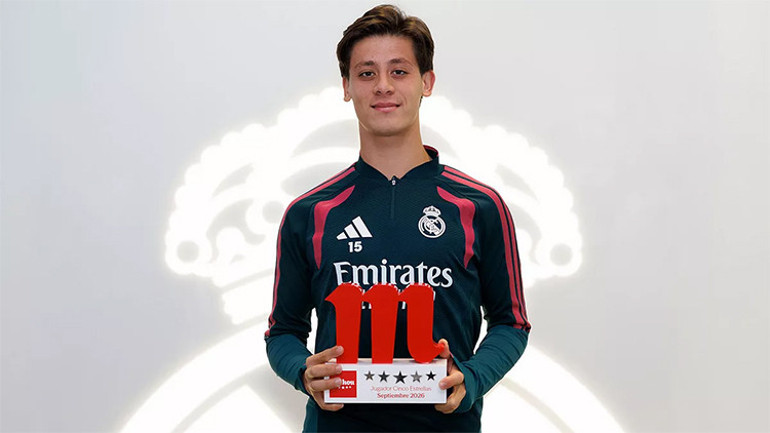 Real Madridde Eylül ayının en iyisi Arda Güler