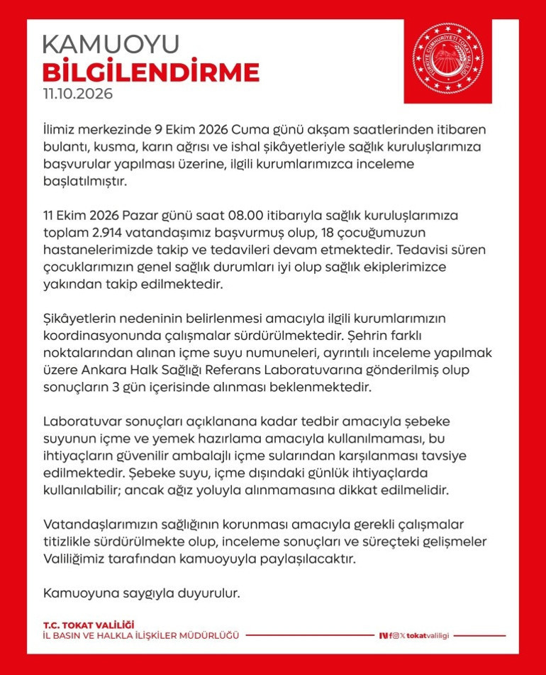  Binlerce vatandaş hastanelere başvurdu