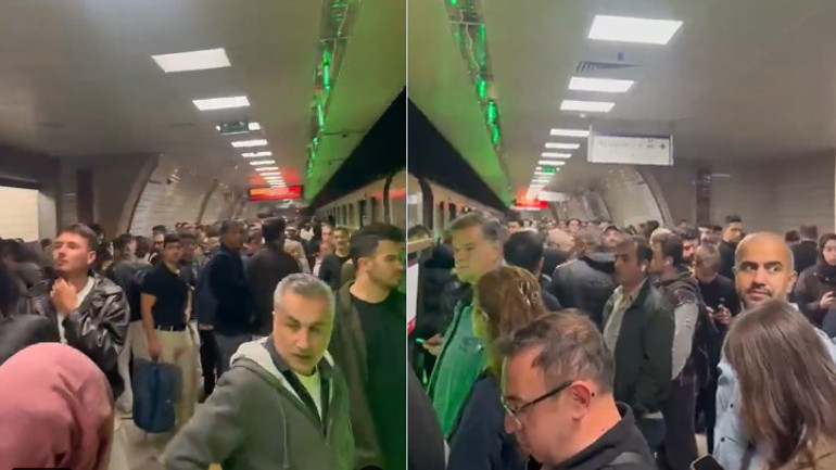 M5 metro hattında kablolar patladı: Yolcular tahliye edildi, seferler durdu