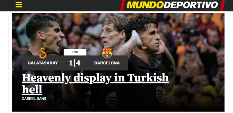 İspanya, Barça’nın Galatasaray galibiyetini konuşuyor ‘Ve Yamal Yeter dedi Cehennemde dans etti’