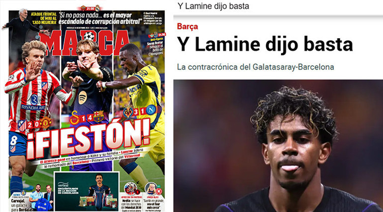 İspanya, Barça’nın Galatasaray galibiyetini konuşuyor ‘Ve Yamal Yeter dedi Cehennemde dans etti’