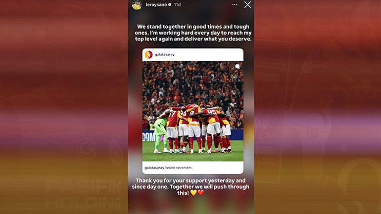 Eleştirilerin hedefindeki Saneden Galatasaray taraftarına mesaj