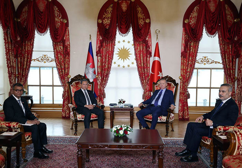 Cumhurbaşkanı Erdoğan, Kamboçya Başbakanı Hun Maneti kabul etti