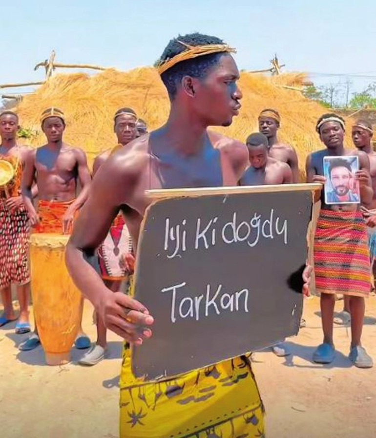 Tarkana Afrikadan doğum günü sürprizi