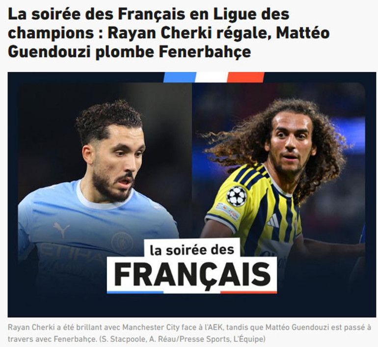 Fenerbahçe-Slavia Prag maçı sonrası Fransada Guendouzi manşet oldu: Batırdı