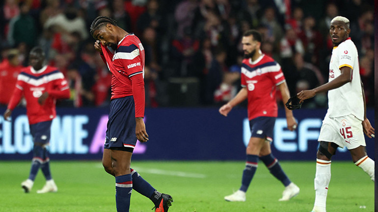 Galatasarayın Lille galibiyeti Fransız basınında: Osimhen savunmanın başına bela oldu Lille, Galatasaray karşısında dağıldı