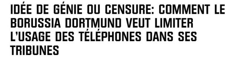 Dortmunddan devrim gibi proje Taraftar modu ile telefonlar daha az kullanılacak