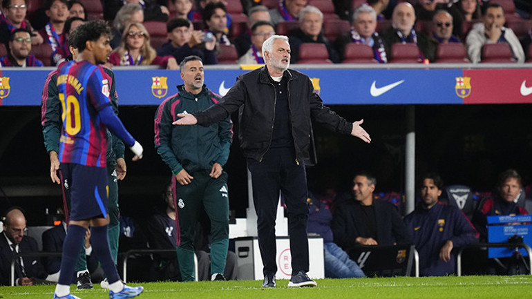 Jose Mourinhodan El Clasico sonrası VAR tepkisi 60. dakikada uyuyordu