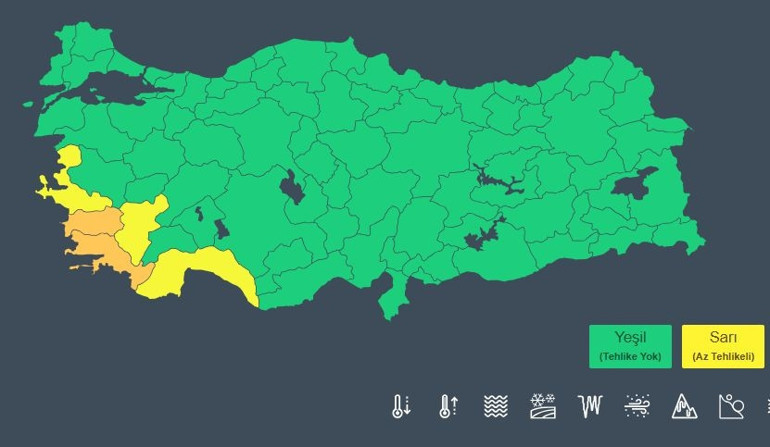 Bu illerde yaşayanlar dikkat Turuncu ve sarı kodlu alarm verildi: Kuvvetli sağanak geliyor