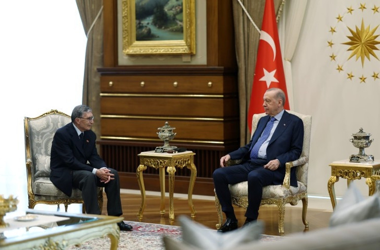 Cumhurbaşkanı Erdoğan, Nobel ödüllü bilim insanı Prof. Dr. Sancarı kabul etti