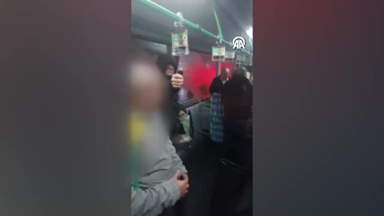 Kadıköyde İETT otobüsünde panik: Kadına vurdu, yolculara biber gazı sıkıp kaçtı