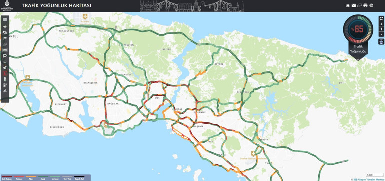  Yollar kilitlendi