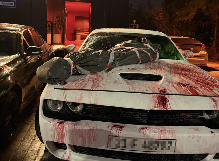 Görenleri korku saldı Eskişehirdeki otomobil polisi harekete geçirdi