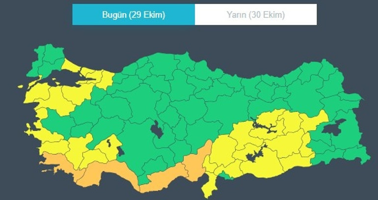 Sağanak yağış ve fırtına kapıda Meteoroloji saat verdi: İstanbul, Mersin ve Antalya dahil birçok ilde alarm | Sel, su baskını, hortum ve fırtına...