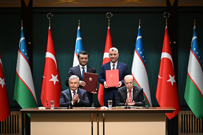 Türkiye ile Özbekistan arasında 5 anlaşma imzalandı