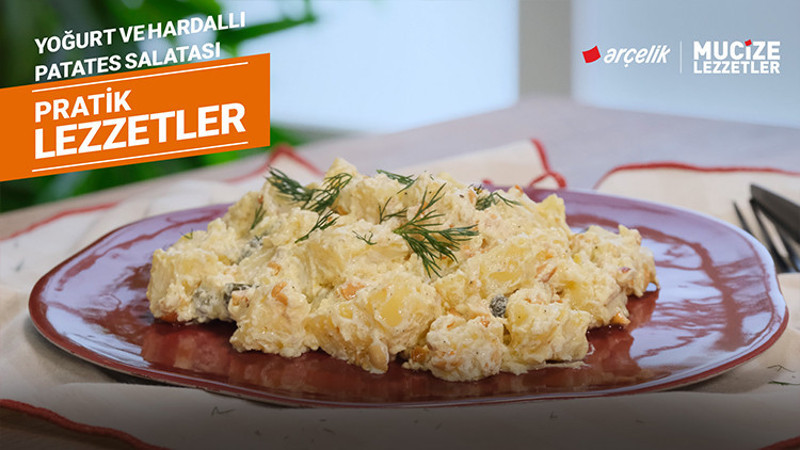 Süzme yoğurt ve hardallı patates salatası tarifi | Mucize Lezzetler