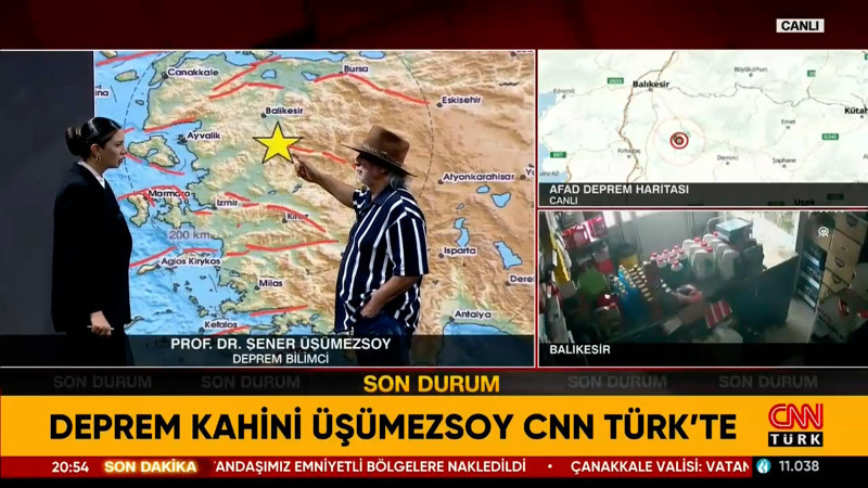 CNN Türk canlı yayınında açıkladı... Prof. Dr. Şener Üşümezsoy, 'Bütün sır burada' dedi ve o bölgeyi işaret etti