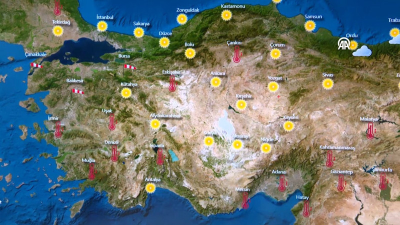 Sıcaklık bu hafta da mevsim normallerinin üzerinde seyredecek