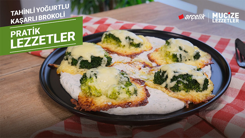 Tahinli yoğurtlu kaşarlı brokoli tarifi | Mucize Lezzetler