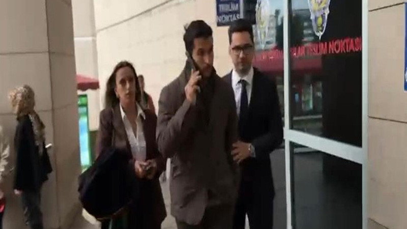 Beşiktaşlı futbolcu Necip Uysal, suç duyurusu için adliyede