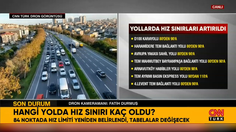 İstanbul yollarında hız sınırları değişti! Cadde cadde yeni hız limitleri
