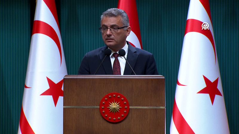 Cumhurbaşkanı Erdoğan ve KKTC Cumhurbaşkanı Tufan Erhürman'dan ortak basın toplantısı