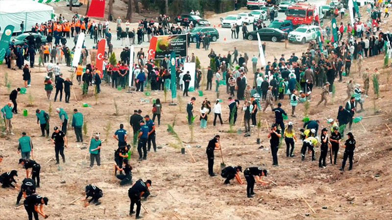 Milli ağaçlandırma gününde 'yeşil' rekor
