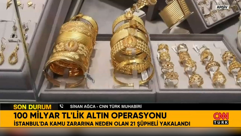 100 milyar TL'lik altın operasyonu