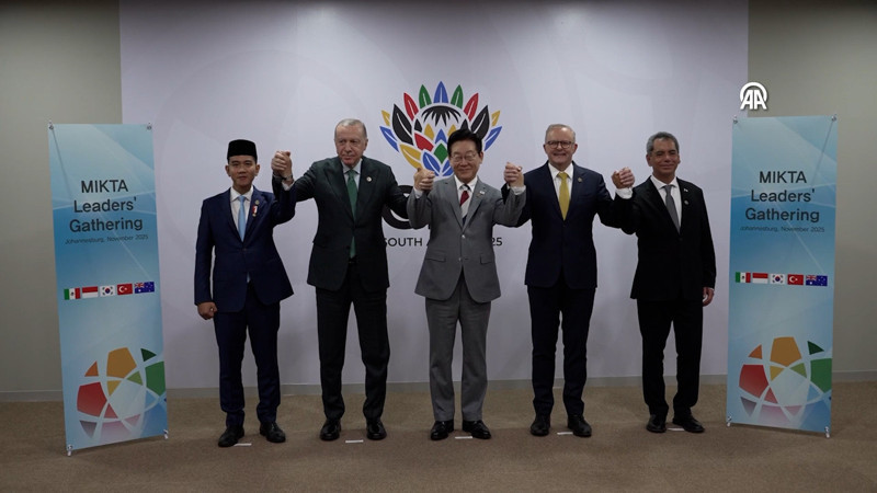 Cumhurbaşkanı Recep Tayyip Erdoğan, MIKTA liderleriyle bir araya geldi
