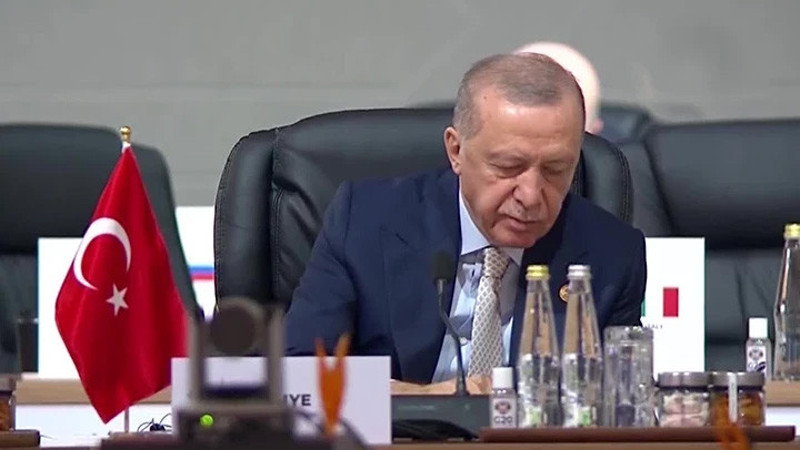 Cumhurbaşkanı Erdoğan G-20'deki oturuma katıldı