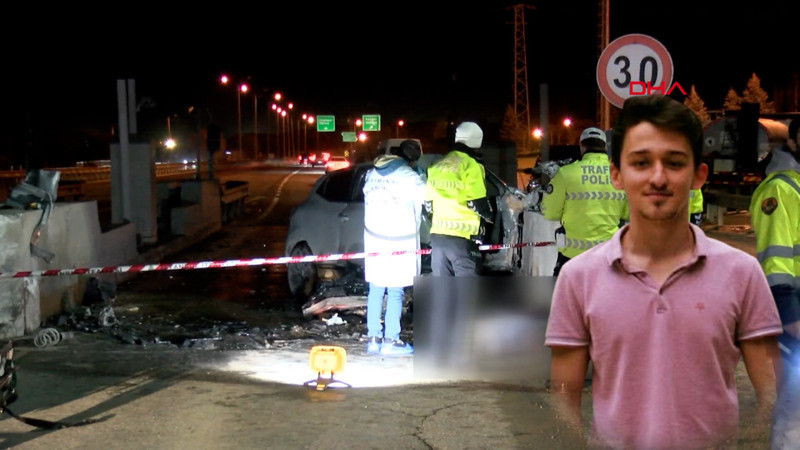 Otomobiliyle gişelere çarpan asistan doktor Semih Savran hayatını kaybetti