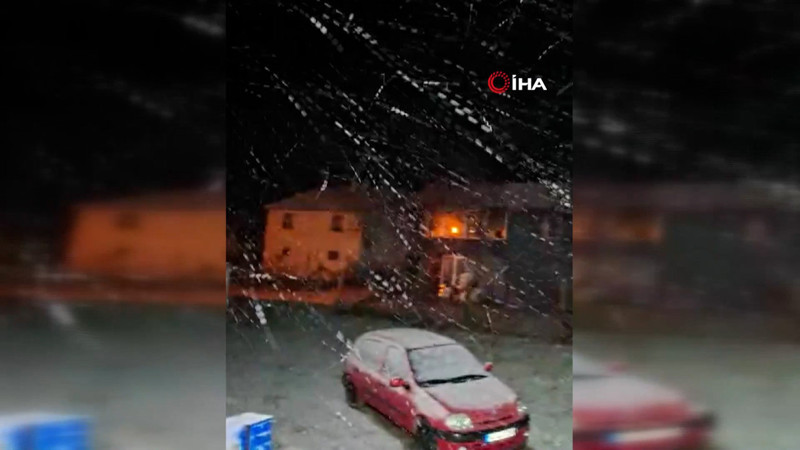 Bolu’nun yüksek kesimlerine kar yağdı!