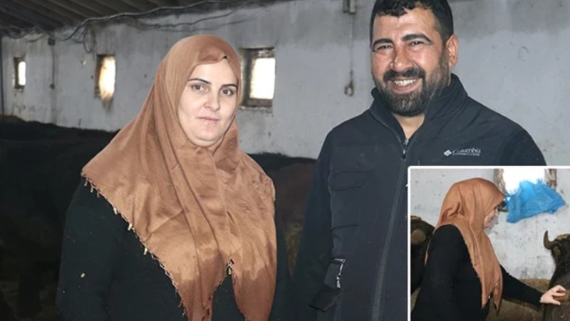 Eşini ikna etti beraber yaptılar: Azmiyle yöre halkına örnek oldu!