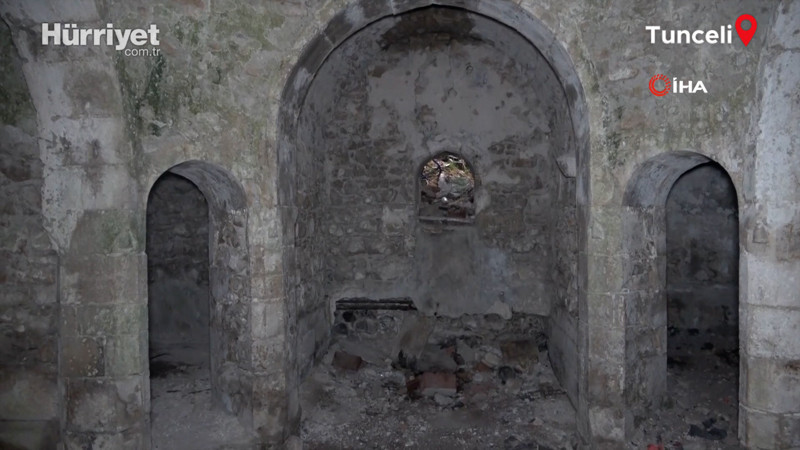 Tunceli&#39;de 144 yıllık tarihi hamam, turizme kazandırılmayı bekliyor