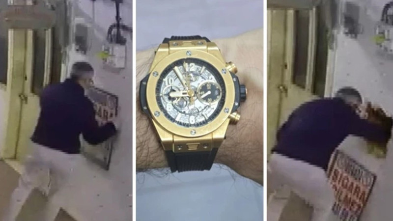 40 bin dolarlık saati böyle çaldı