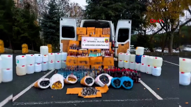 17 ilde 27 bin 886 litre sahte ve kaçak içki ile 67 bin 994 litre etil alkol ele geçirildi