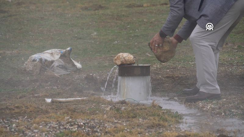 Polatlı'da içme suyu aranırken termal kaynak bulundu