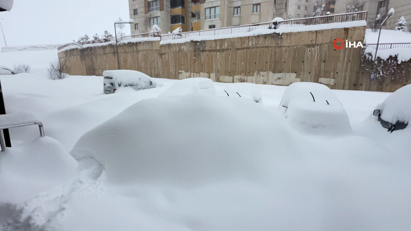 Yüksekova kara gömüldü: Kar kalınlığı yarım metreyi geçti
