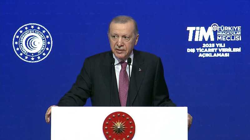 Cumhurbaşkanı Erdoğan: 2025'te Cumhuriyet tarihimizin en büyük ihracatını gerçekleştirdik