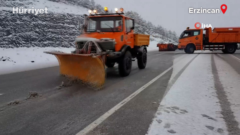 Erzincan'da yoğun kar yağışı hayatı olumsuz etkiliyor