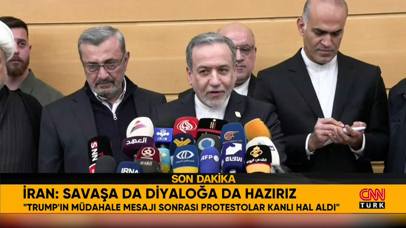 İran Dışişleri Bakanı Erakçi: Savaşa da müzakereye de hazırız