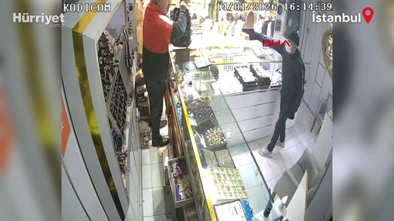 Bahçelievler'de 3 milyon liralık altın hırsızlığı; kuyumcu soygunu kamerada
