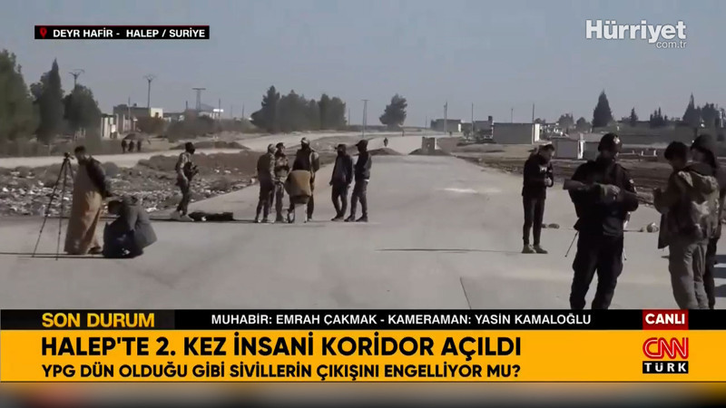 Halep'te ikinci kez insani koridor açıldı