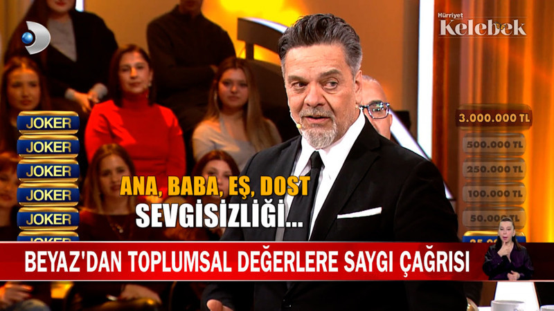 Beyaz’dan toplumsal değerlere saygı çağrısı