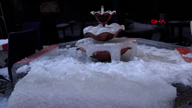 Ağrı’da termometreler -23 dereceyi gördü