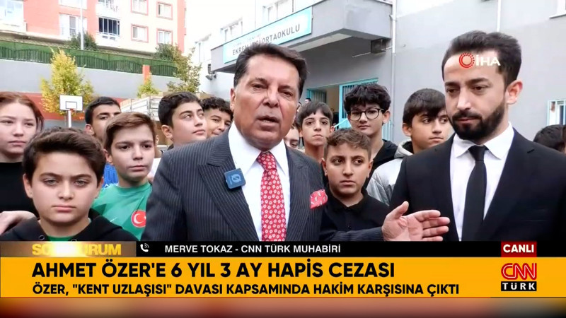 Ahmet Özer'e 6 yıl 3 ay hapis cezası